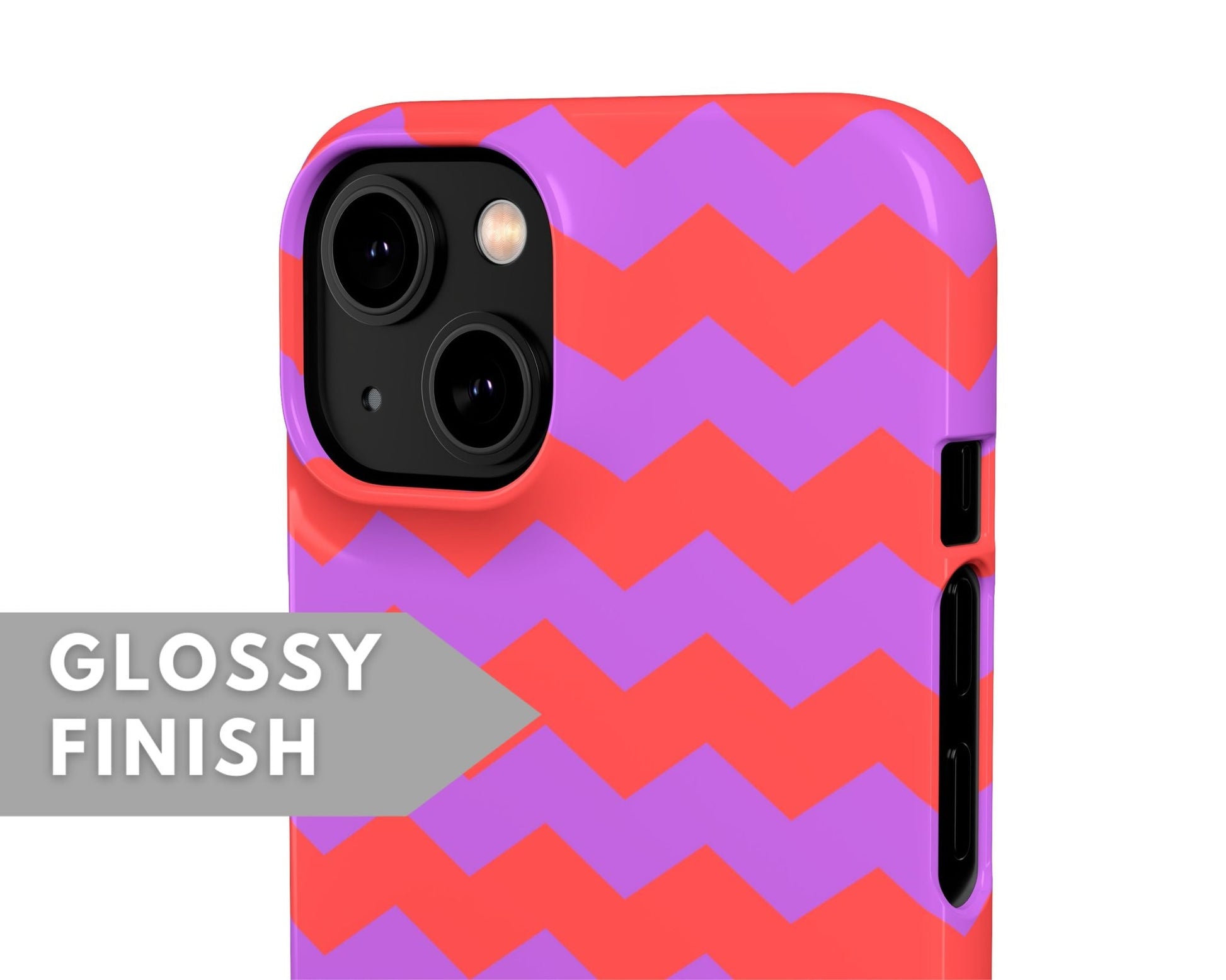 Purple Pattern Snap Case - Classy Cases - Phone Case - iPhone 14 - Glossy -