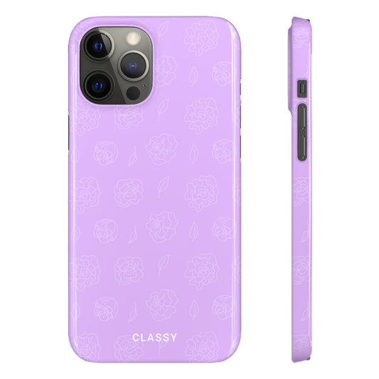 Purple Roses Snap Case - Classy Cases
