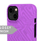 Purple Swirl Snap Case - Classy Cases - Phone Case - iPhone 14 - Glossy -