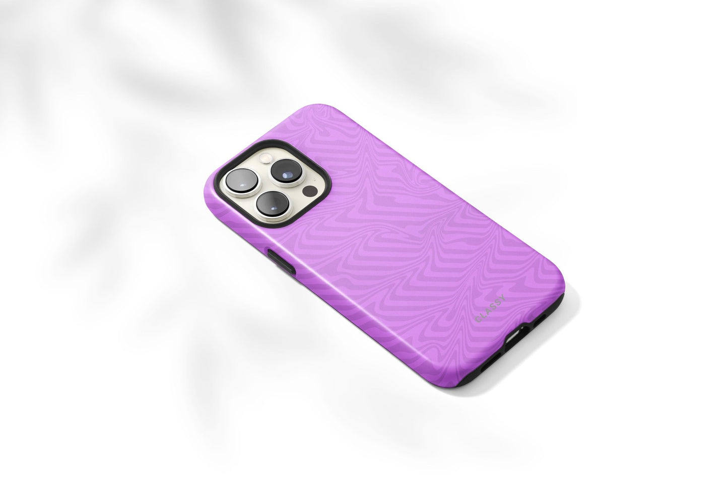 Purple Swirl Tough Case - Classy Cases - Phone Case - iPhone 14 - Glossy -