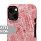 Red Marble Snap Case - Classy Cases - Phone Case - iPhone 14 - Glossy -
