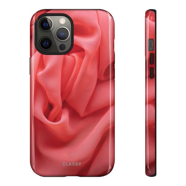 Red Waves Tough Case - Classy Cases - Phone Case - iPhone 12 Pro Max - Glossy -