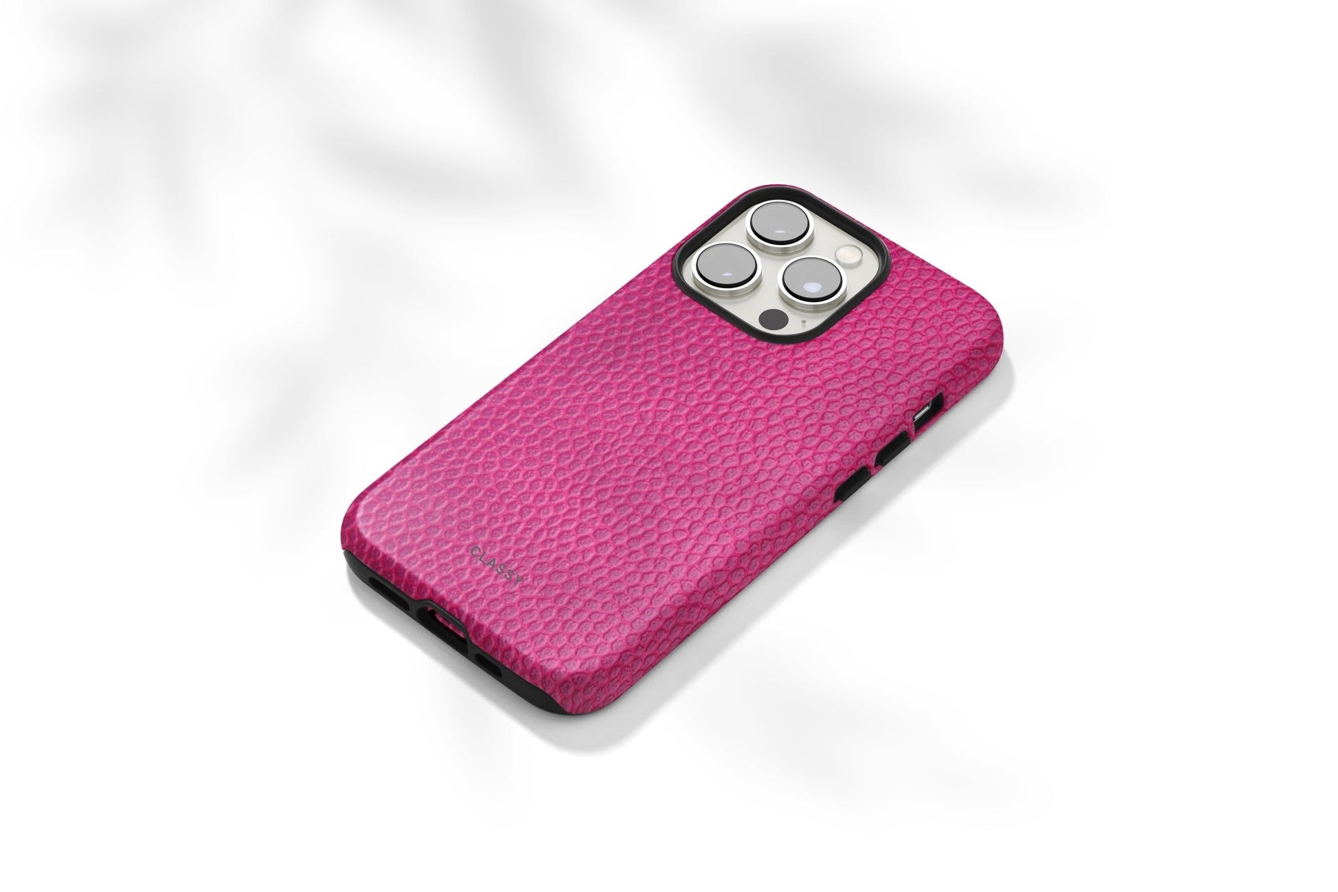 Rose Crocodile Print Tough Case - Classy Cases - Phone Case - iPhone 15 - Glossy -