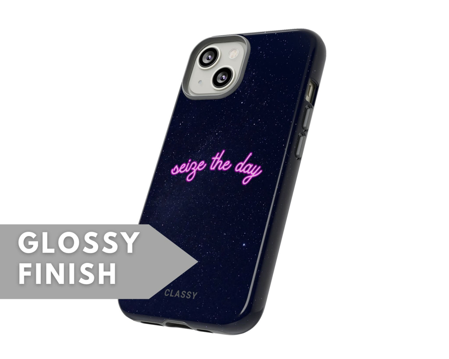 Seize the Day | Night Sky Tough Case - Classy Cases - Phone Case - iPhone 15 - Glossy -