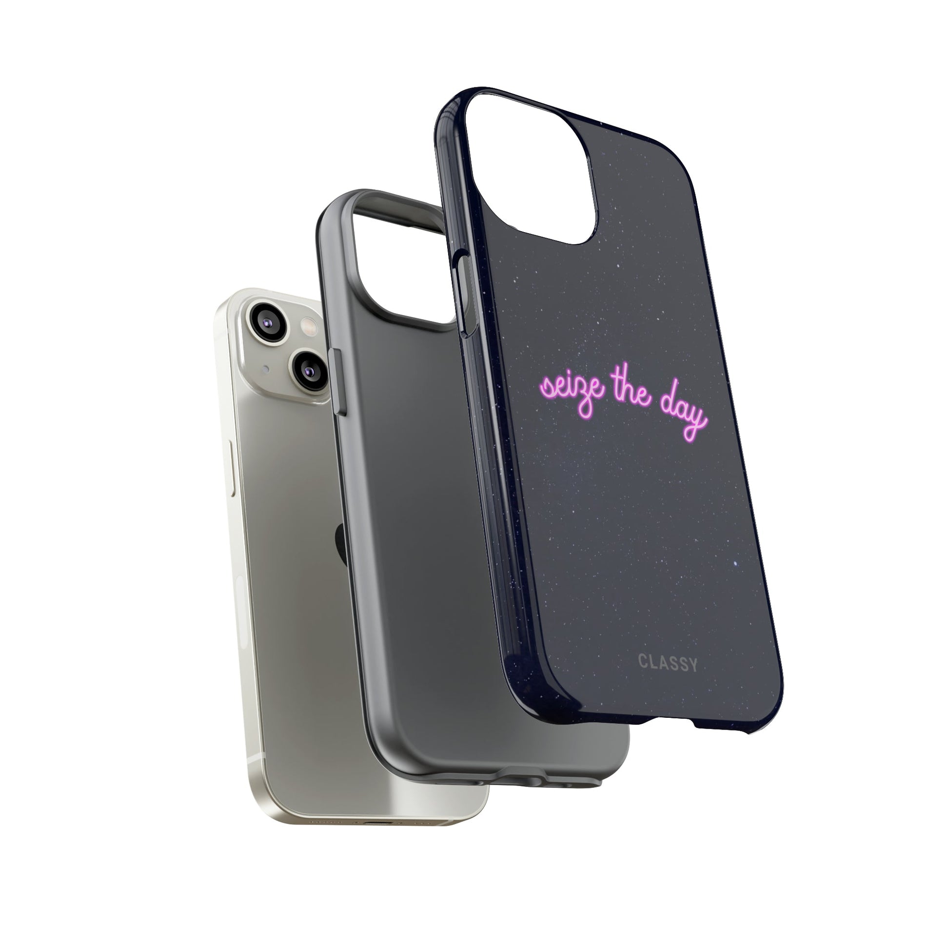 Seize the Day | Night Sky Tough Case - Classy Cases - Phone Case - iPhone 15 - Glossy -