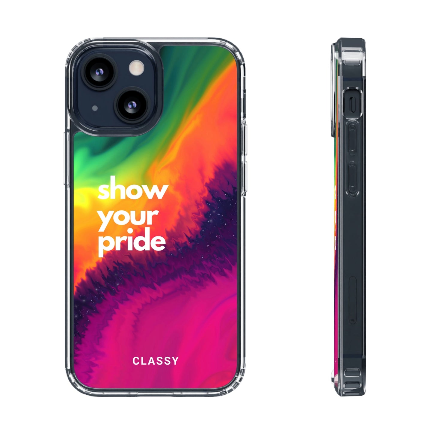 Show Your Pride Clear Case - Classy Cases - Phone Case - iPhone 13 Mini - Without gift packaging -