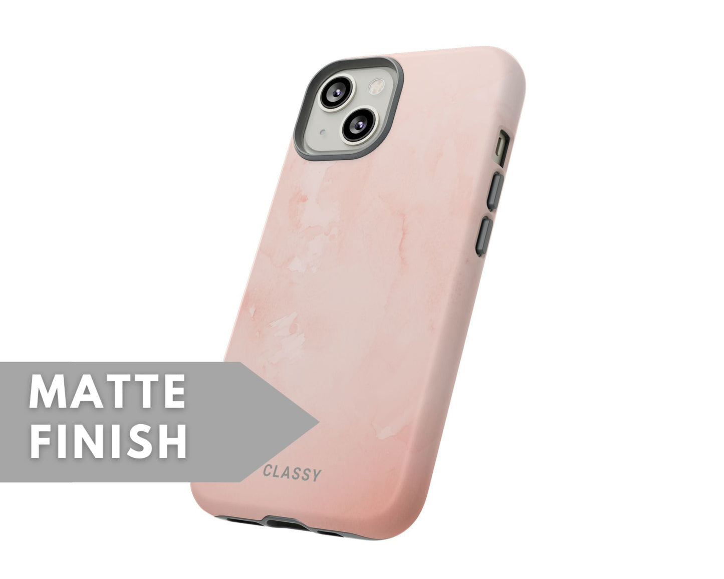 Simple Marble Light Pink Tough Case - Classy Cases
