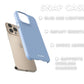 Sky Blue Snap Case - Classy Cases - Phone Case - iPhone 14 - Glossy -