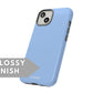 Sky Blue Tough Case - Classy Cases - Phone Case - iPhone 14 - Glossy -