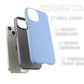 Sky Blue Tough Case - Classy Cases - Phone Case - iPhone 14 - Glossy -