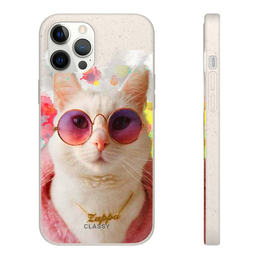 Thug Life Cool Cat Biodegradable Case - Classy Cases - Phone Case - iPhone 12 Pro Max with gift packaging - -