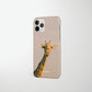 Vintage Beige Giraffe Snap Case - Classy Cases - Phone Case - iPhone 14 - Glossy -