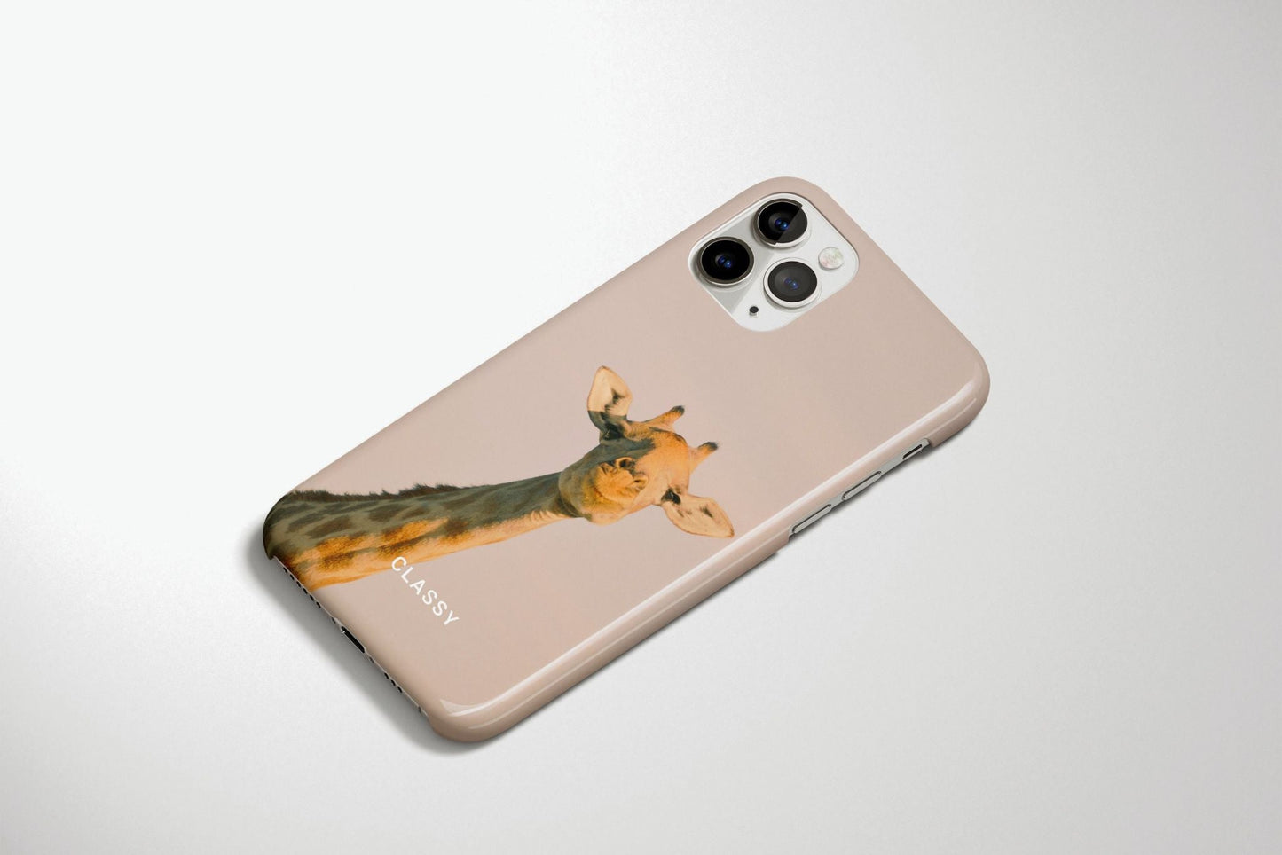 Vintage Beige Giraffe Snap Case - Classy Cases - Phone Case - iPhone 14 - Glossy -