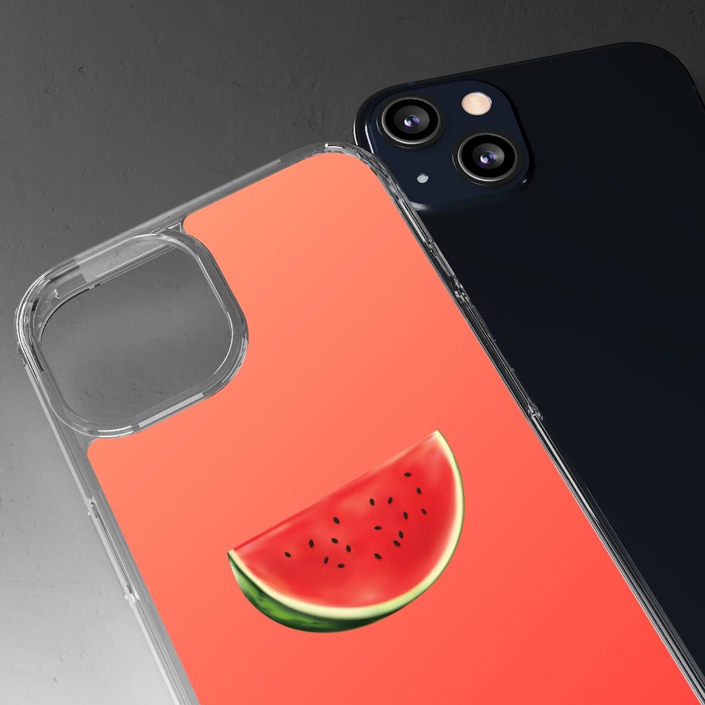 Watermelon Coral Red Clear Case - Classy Cases