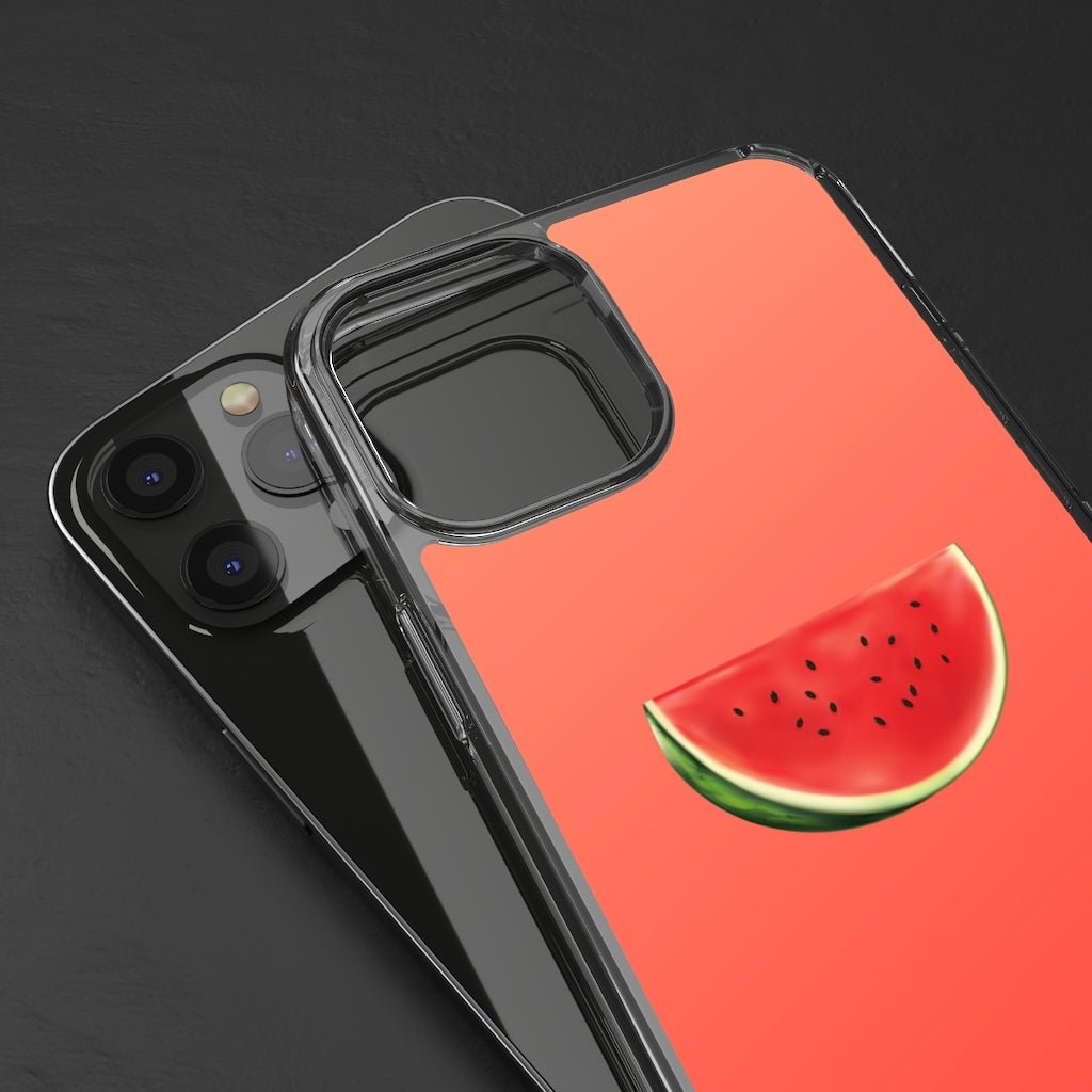 Watermelon Coral Red Clear Case - Classy Cases - Phone Case - iPhone 12 Pro Max - With gift packaging -