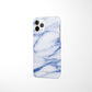 White and Blue Marble Snap Case - Classy Cases - Phone Case - iPhone 14 - Glossy -
