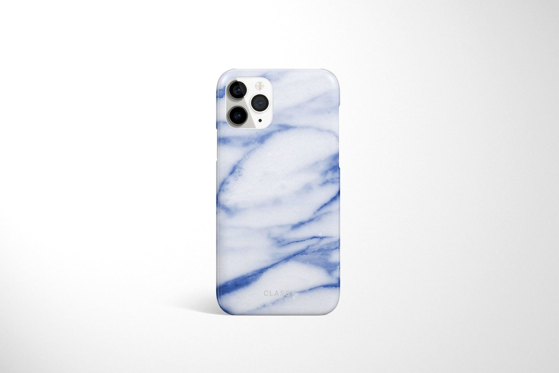 White and Blue Marble Snap Case - Classy Cases