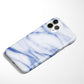 White and Blue Marble Snap Case - Classy Cases - Phone Case - iPhone 14 - Glossy -