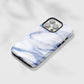 White and Blue Marble Tough Case - Classy Cases - Phone Case - iPhone 15 - Glossy -