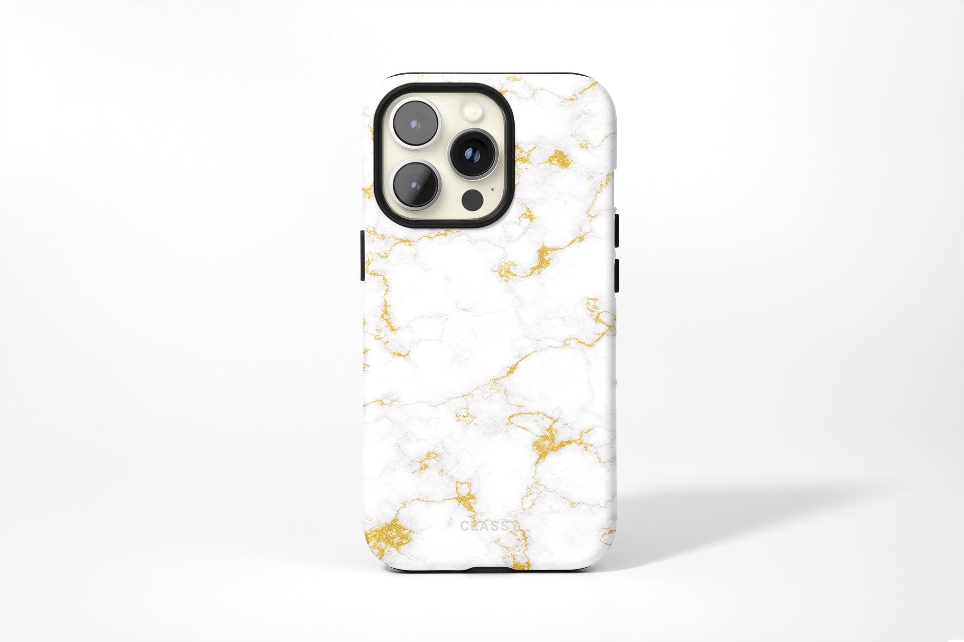 White and Gold Marble Tough Case - Classy Cases
