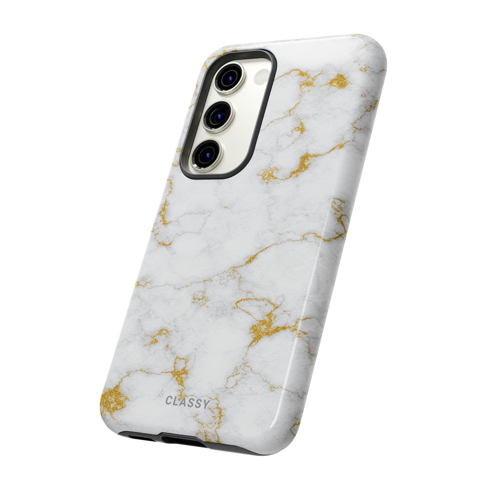 White and Gold Marble Tough Case - Classy Cases