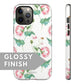 White Flower Tough Case - Classy Cases - Phone Case - Samsung Galaxy S22 - Glossy -