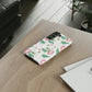 White Flower Tough Case - Classy Cases - Phone Case - Samsung Galaxy S22 - Glossy -