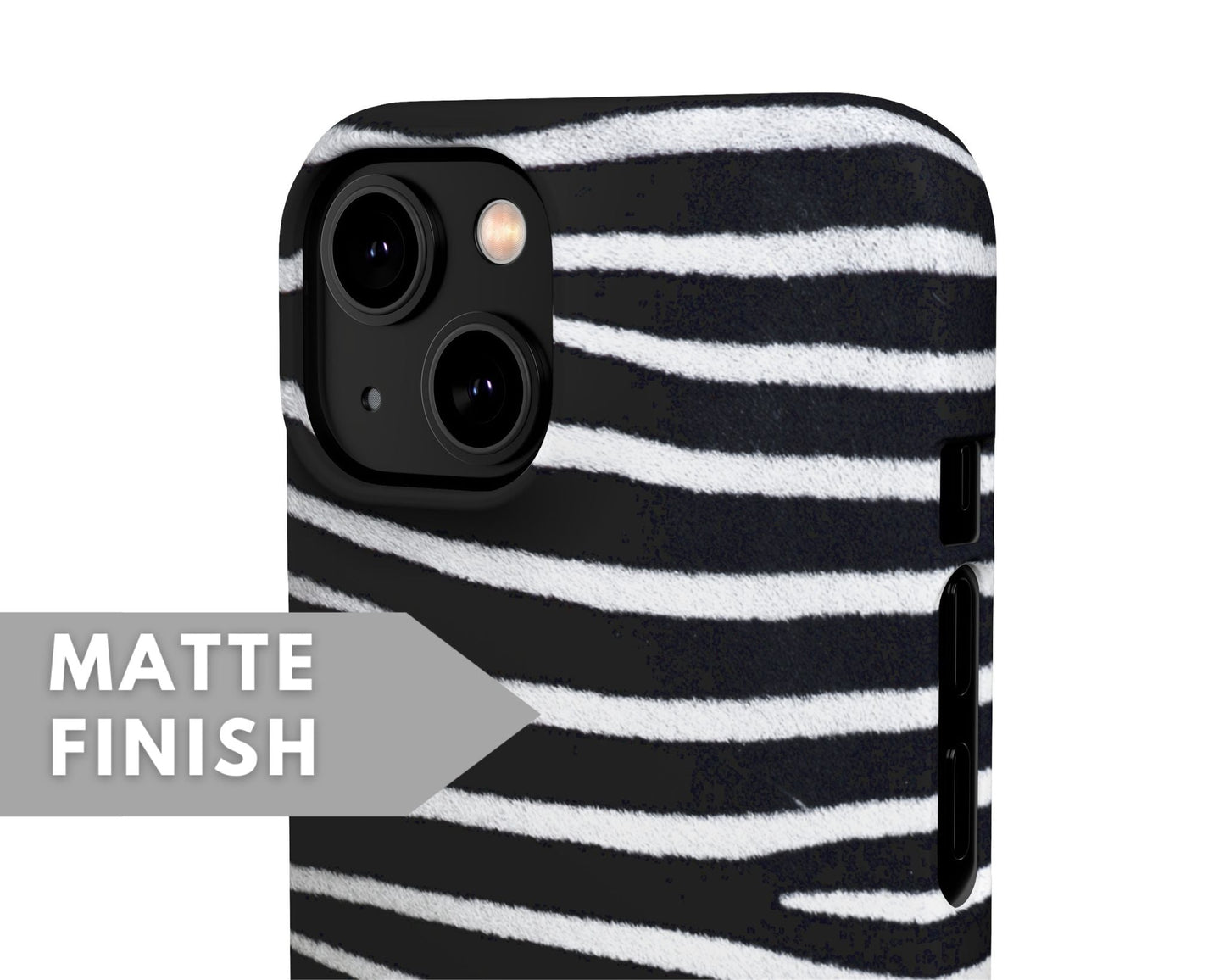 Zebra Pattern Snap Case - Classy Cases - Phone Case - iPhone 14 - Glossy -
